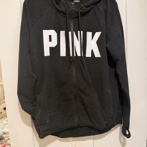 PINK Victoria's Secret Black Hoodie Sweater